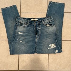 Hidden cropped jeans